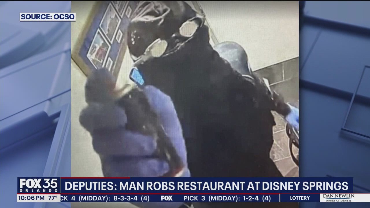 Deputies: Masked man robs restaurant at Disney Springs