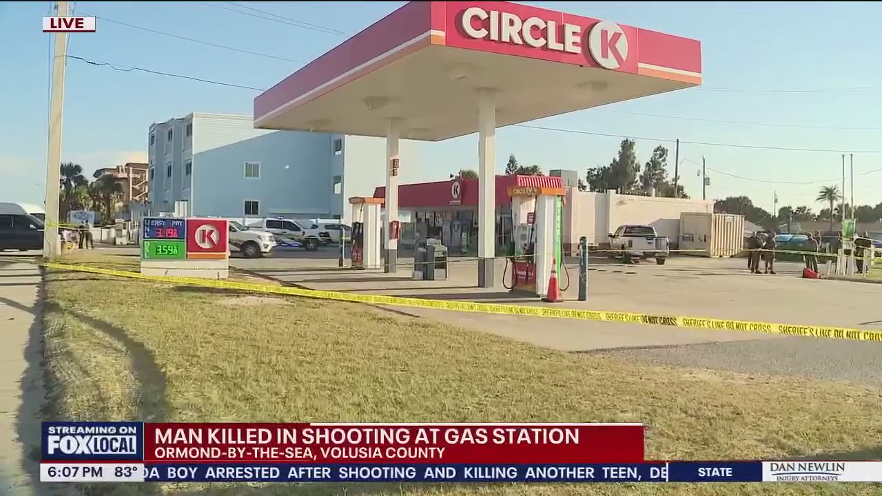 Man shot, killed at gas station in Volusia County | FOX 35 Orlando