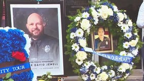 Candlelight vigil for fallen officer David Jewell