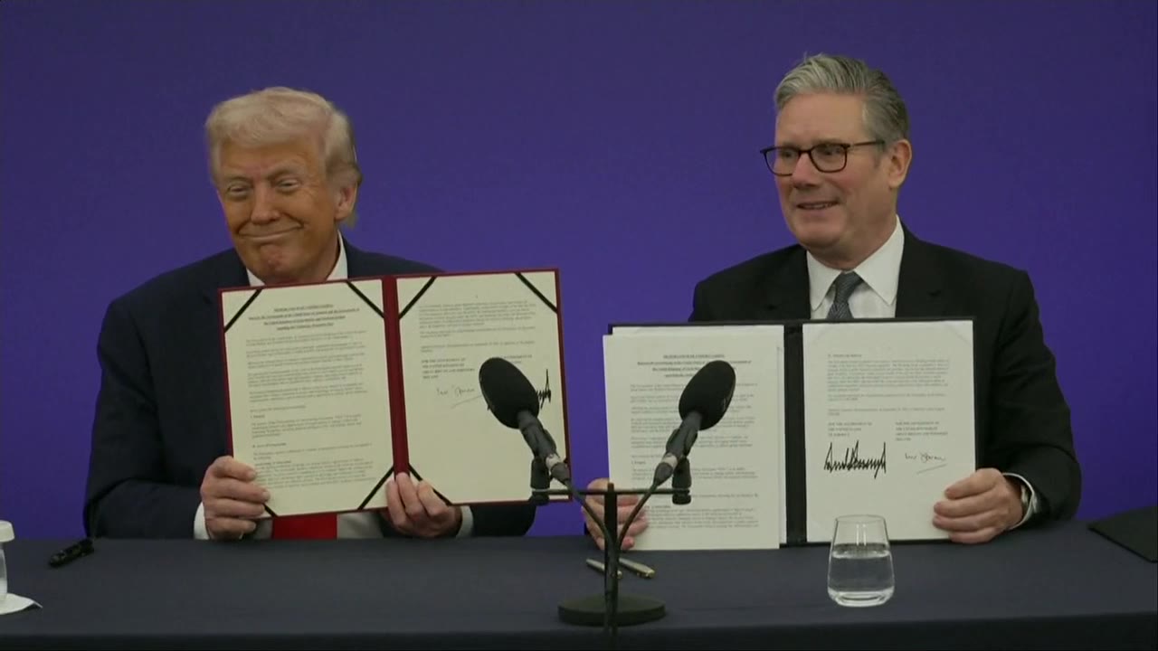 President Trump, PM Starmer sign tech deal in UK