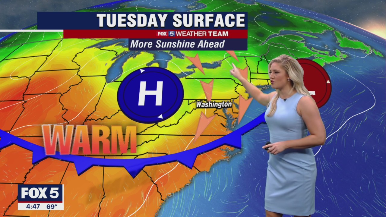 FOX 5 Weather forecast for Tuesday, September 20
