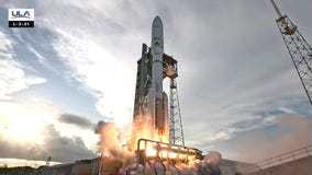 ULA rocket launch with Amazon's Project Kuiper satellites