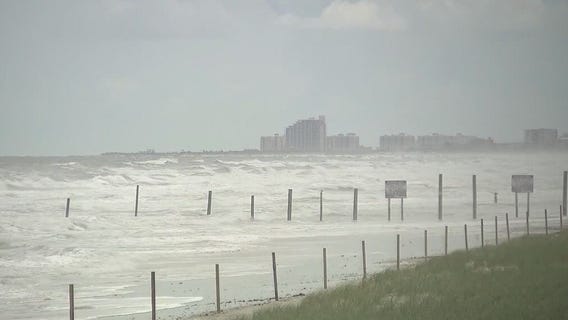 Tropical Storm Imelda brings rough surf, high winds