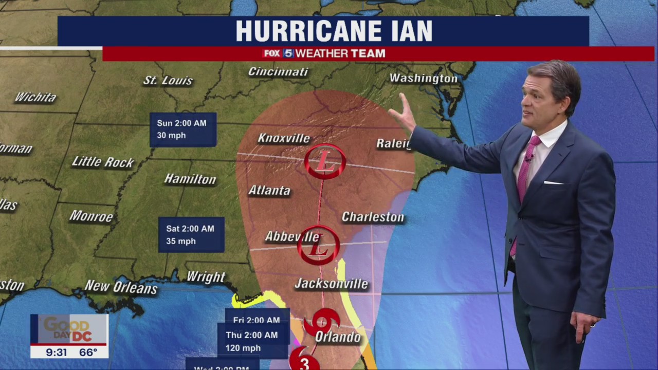 FOX 5 Weather forecast for Tuesday, September 27