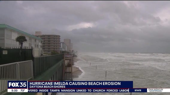 Hurricane Imelda causing beach erosion in Volusia County