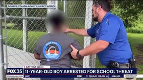 11-year-old boy arrested for school threats in Volusia