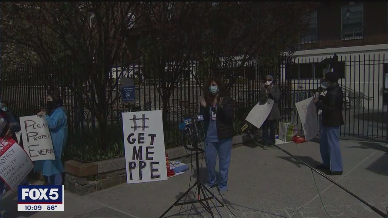 NYC healthcare workers demand more protection as coronavirus pandemic escalates