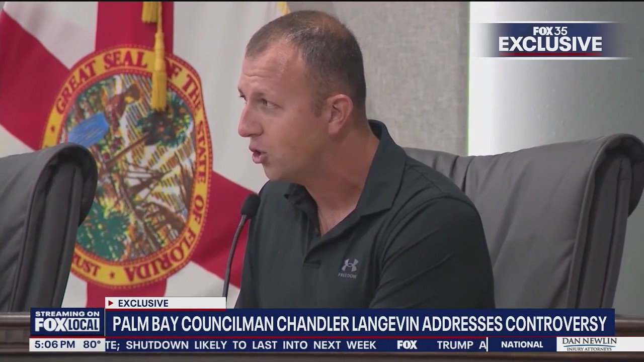 Palm Bay Councilmember Chandler Langevin resists resignation