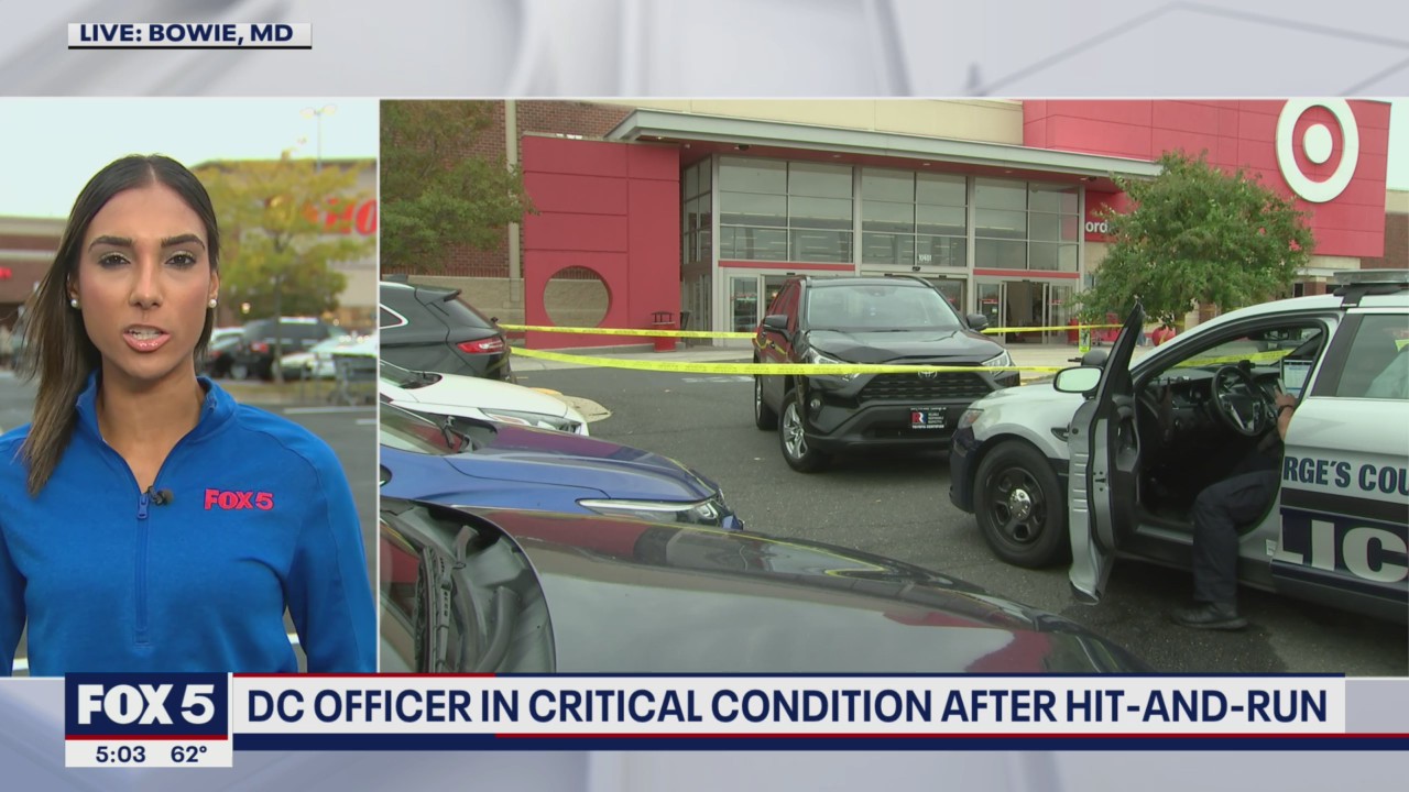 DC police officer in critical condition after being struck by vehicle ...