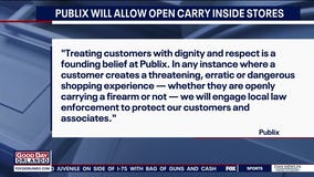 Publix will allow open carry inside stores