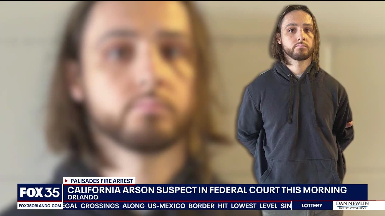 California arson suspect in federal court Thursday morning