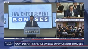 Gov. DeSantis awards bonuses to law enforcement recruits