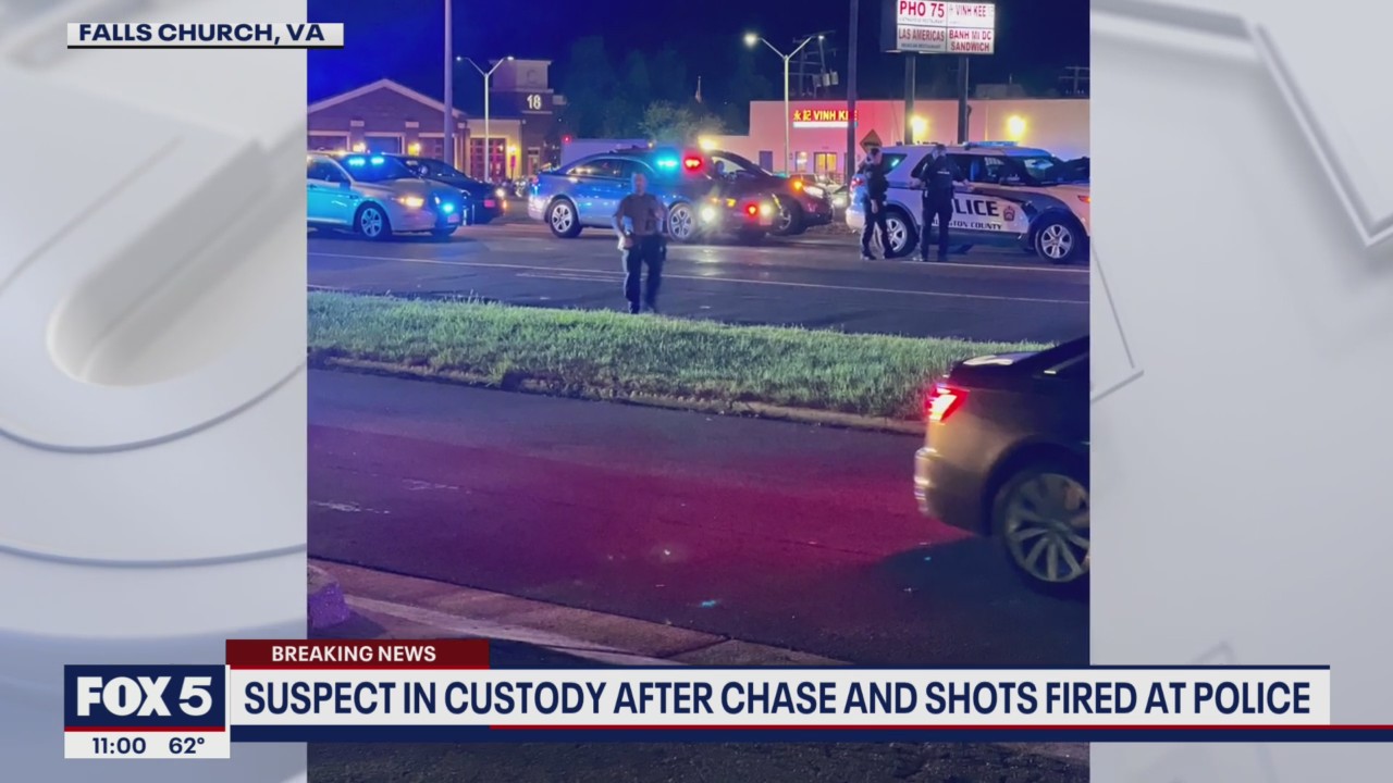 Suspect in custody after chase and shots fired at police | FOX 5 DC
