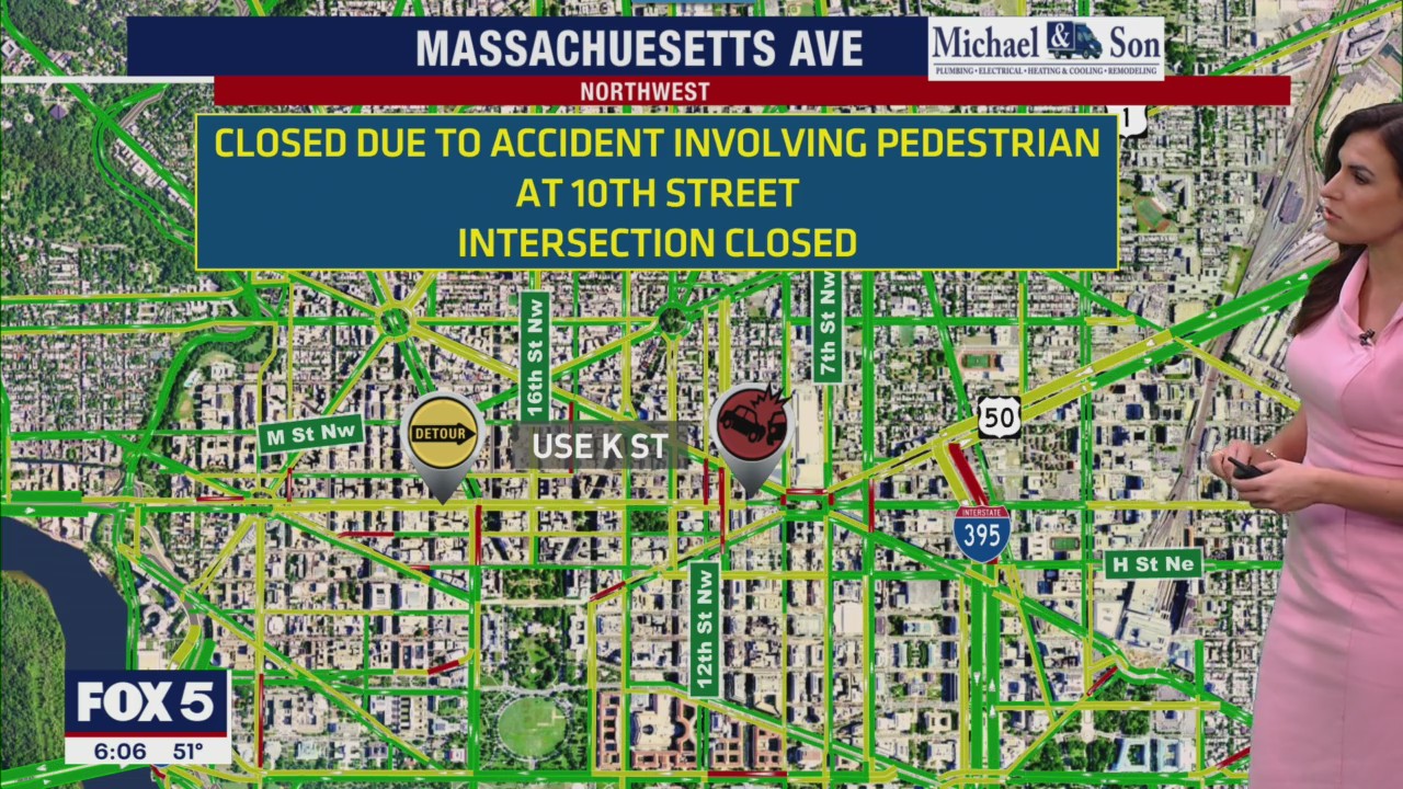 Serious injuries after person struck by vehicle in northwest DC; road ...