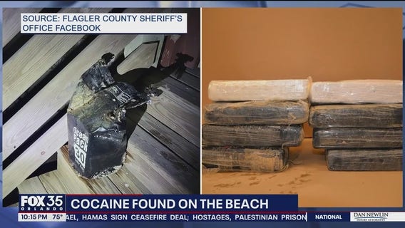 Bag of cocaine washes ashore on Flagler County beach, deputies say