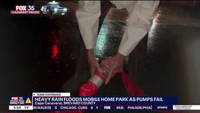 Heavy rain floods mobile home park as pumps fail