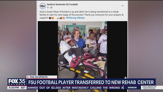 FSU's Ethan Pritchard leaves hospital, begins rehab