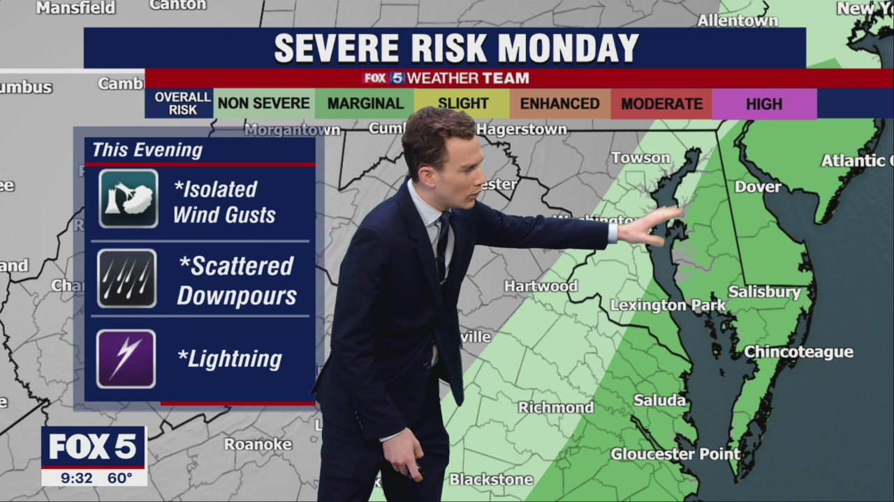 FOX 5 Weather forecast for Monday, October 17