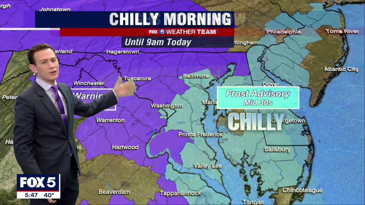 FOX 5 Weather forecast for Thursday, October 20