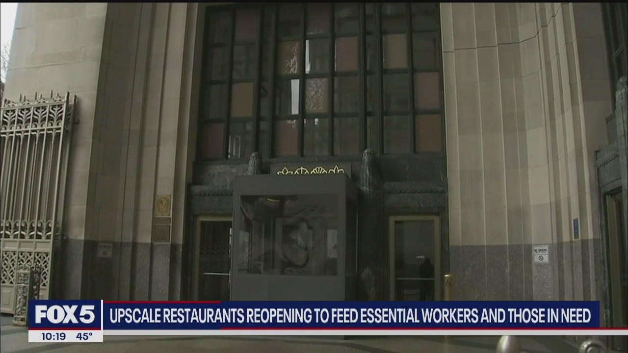 Upscale NYC restaurants reopening to food essential workers and those in need