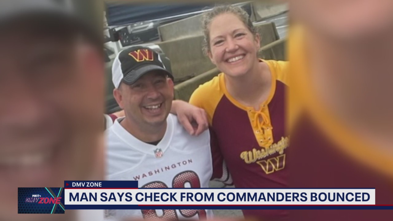 Fan says prize check from the Commanders bounced | FOX 5's DMV Zone