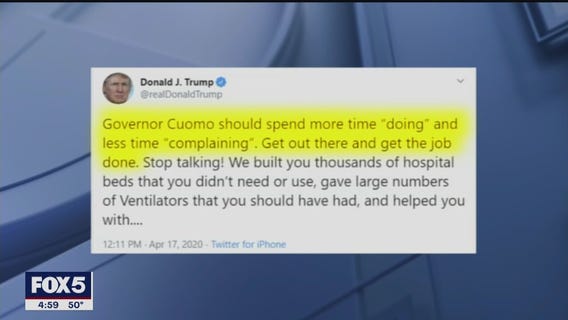 Cuomo, Trump spar over federal coronavirus response