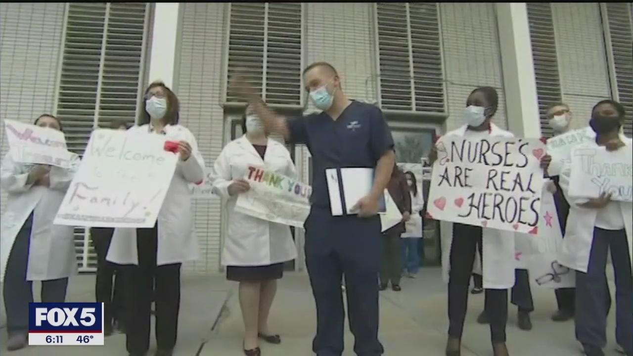 Nurses travel across the nation to provide support on coronavirus battle's front lines