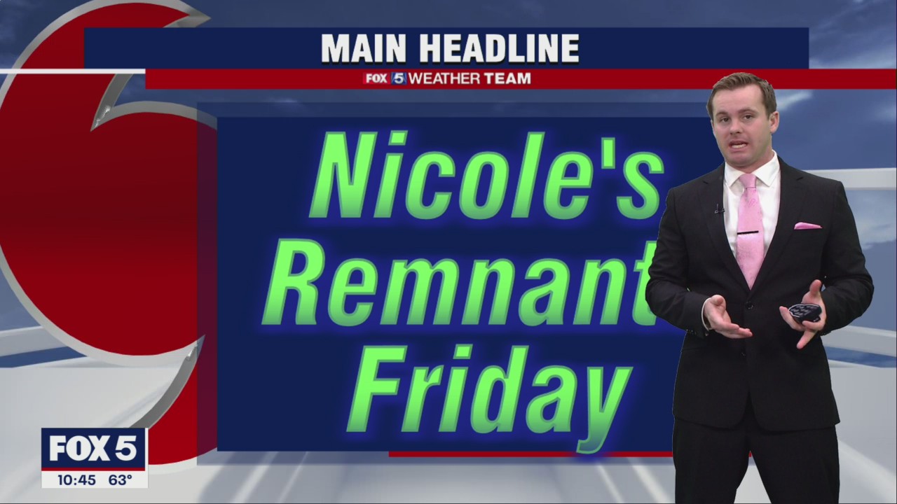 Nicole's remnants Friday