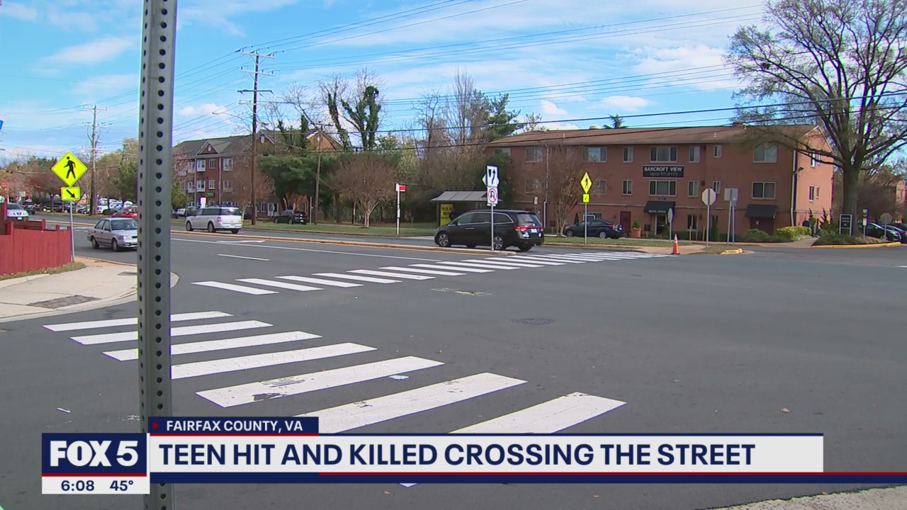 Teen pedestrian hit, killed in Fairfax County | FOX 5 DC