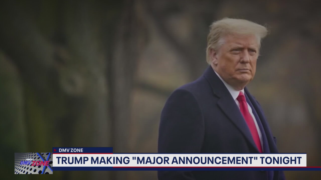 Trump making "major announcement" Tuesday night