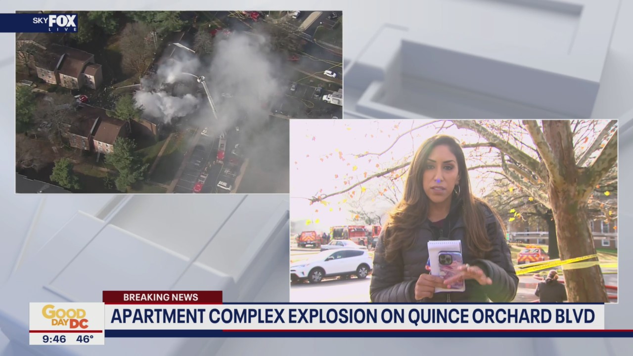 Live report from scene of apartment complex explosion | FOX 5 DC