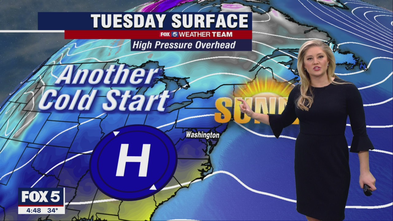 FOX 5 Weather forecast for Tuesday, November 22