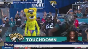 Jacksonville Jaguars mascot...in a speedo?