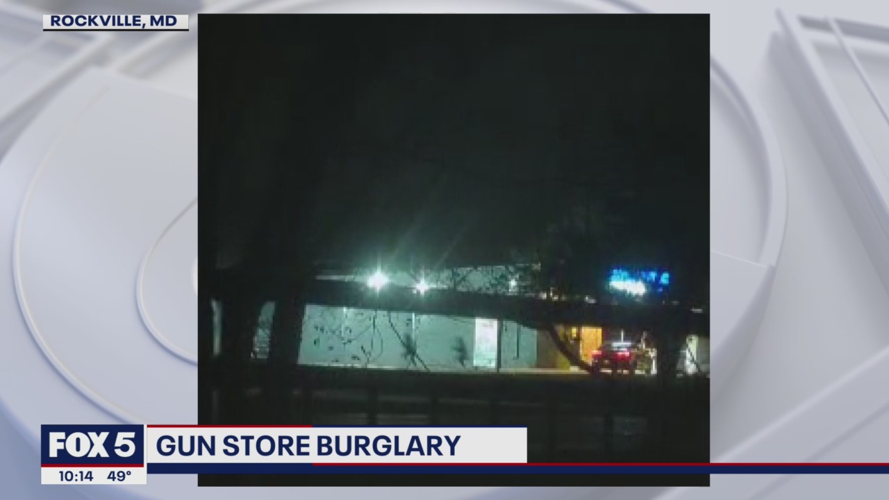 Gun store burglary caught on camera in Montgomery County | FOX 5 DC
