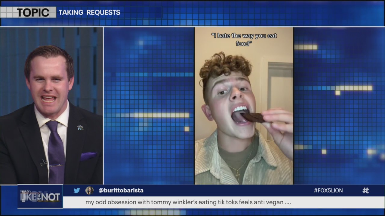 Eating food requested by TikTok followers