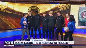 Montgomery Blair High's soccer team visits Good Day DC