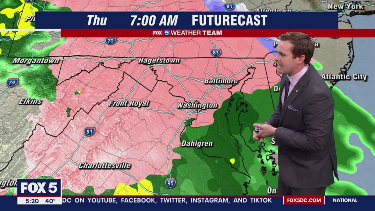 Latest FOX 5 DC Forecast: Chilly now, Ice could be on the way
