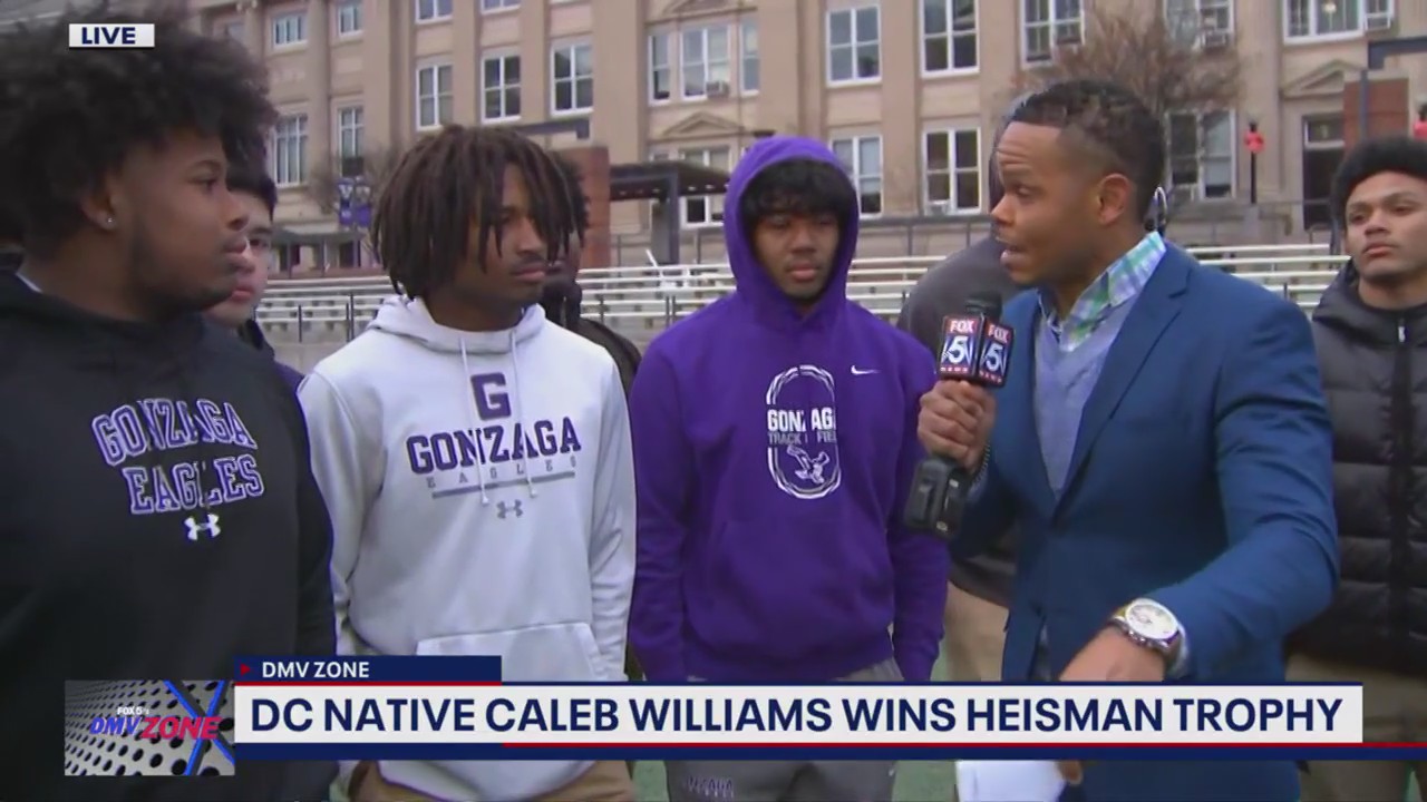 Gonzaga College High students react to Caleb Williams winning Heisman