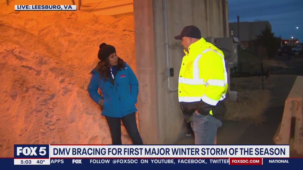 Officials brace for DMV's first major winter storm of season | FOX 5 DC