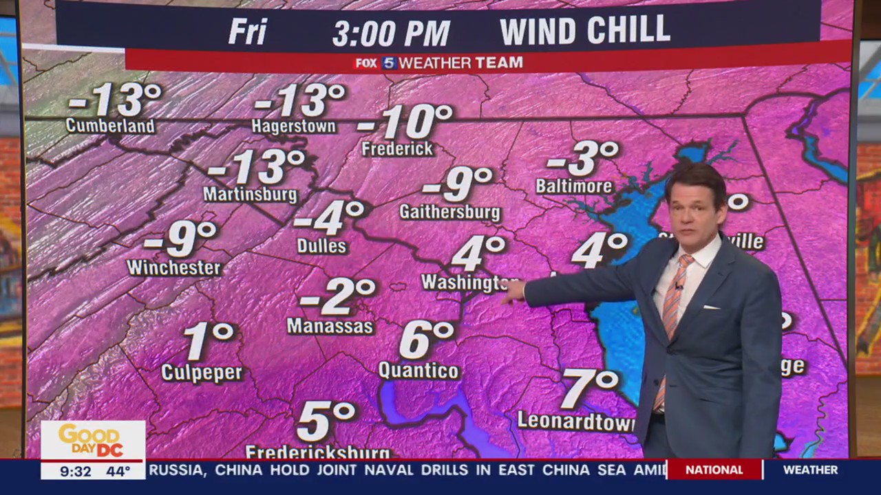 FOX 5 Weather forecast for Friday, December 23