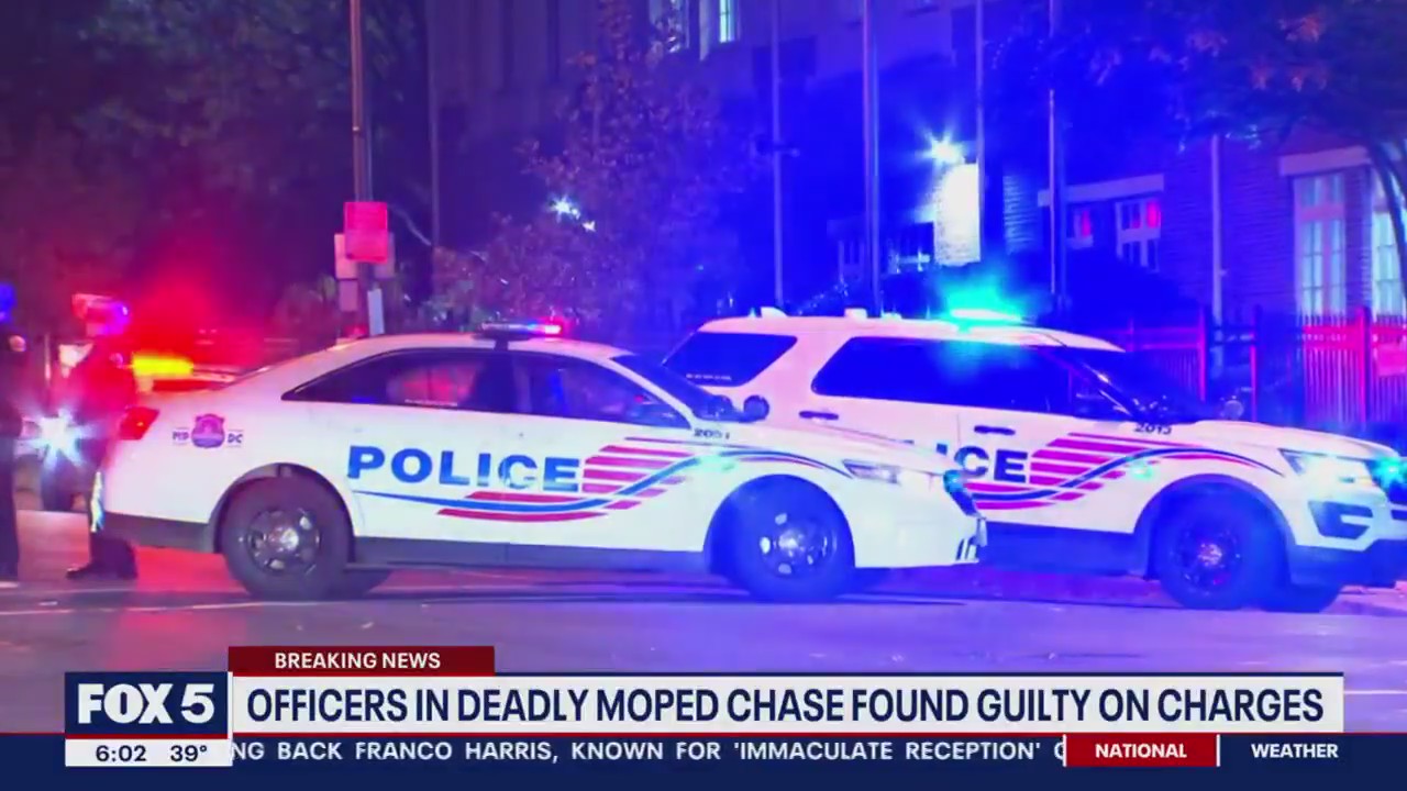 Former DC police officers found guilty in deadly 2020 moped chase | FOX ...