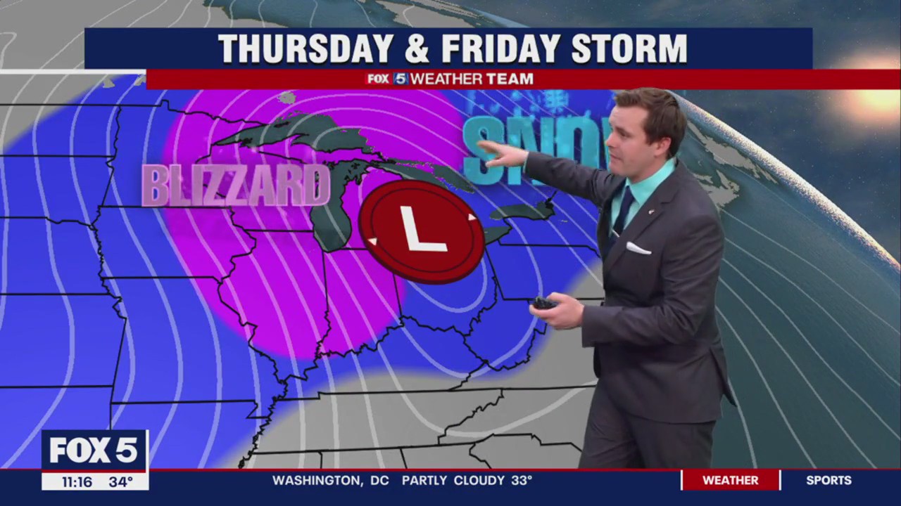 'Bomb cyclone' expected to cause travel nightmare across DC region ahead of Christmas weekend