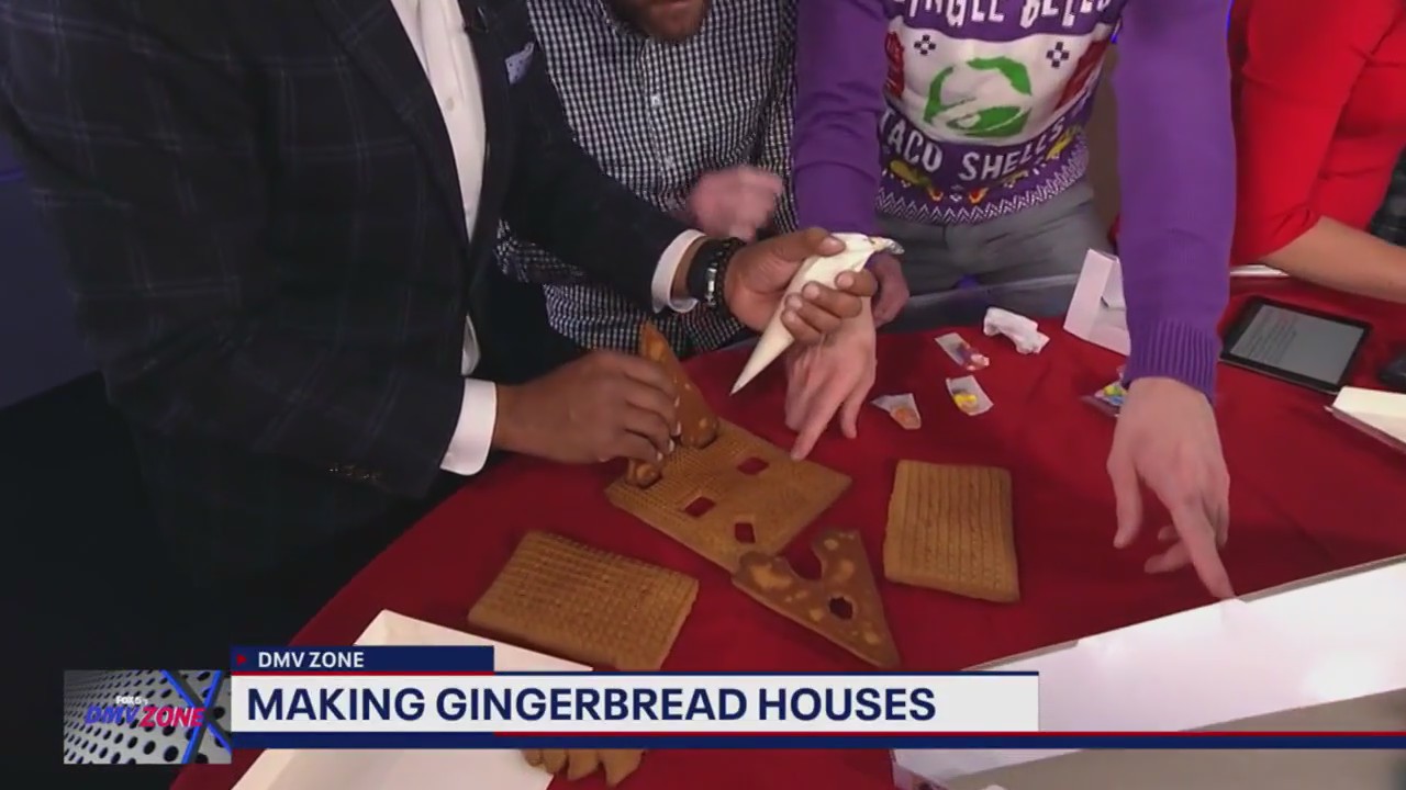 Making gingerbread houses