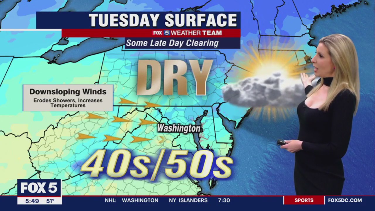 FOX 5 Weather forecast for Monday, January 16