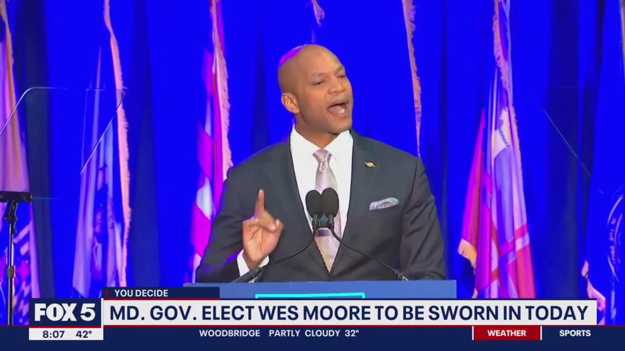 Wes Moore to be sworn in as the 63rd Governor of Maryland | FOX 5 DC