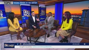 Making friends at the airport