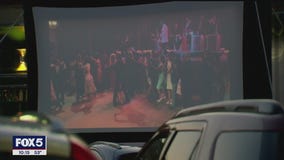 Queens diner offers drive-in movie experience