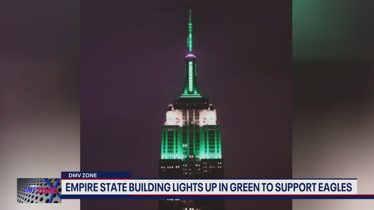 Empire State Building draws criticism after lighting up in green to support Eagles