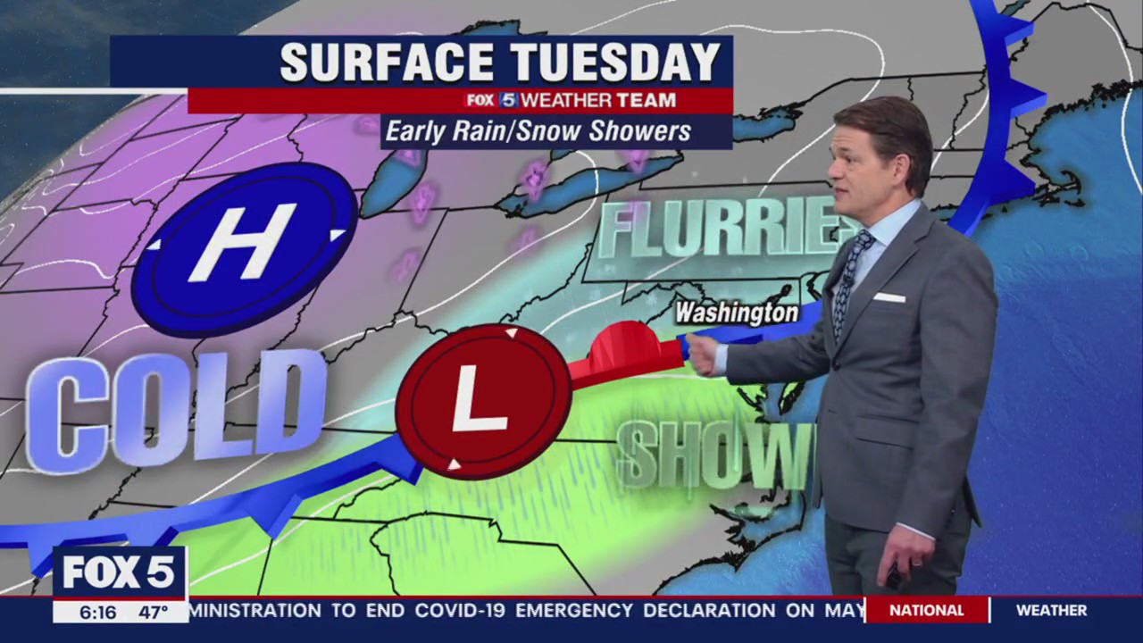 FOX 5 Weather forecast for TuTuesday, January 31