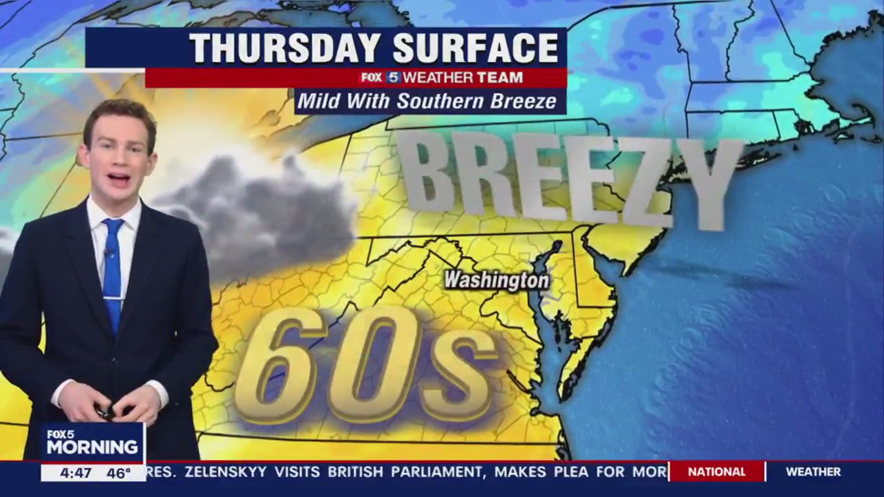 FOX 5 Weather forecast for Thursday, February 9